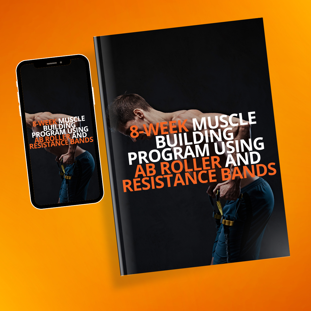 8-Week Muscle Building Program Using Ab Roller and Resistance Bands